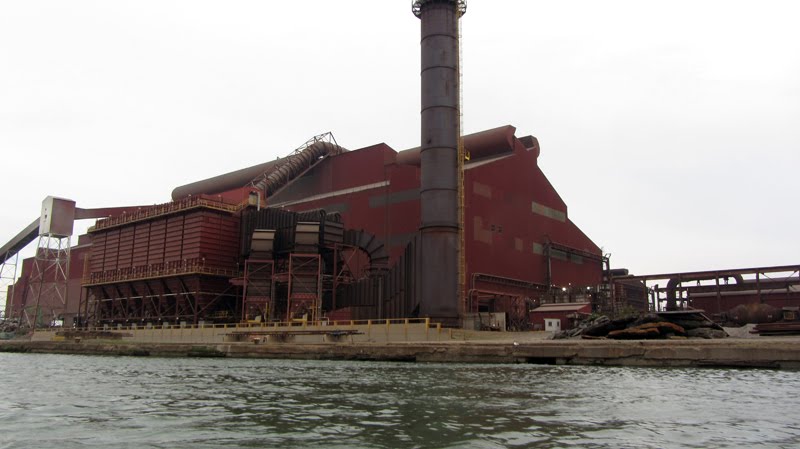 In the freighter slip at Ford Rouge Plant