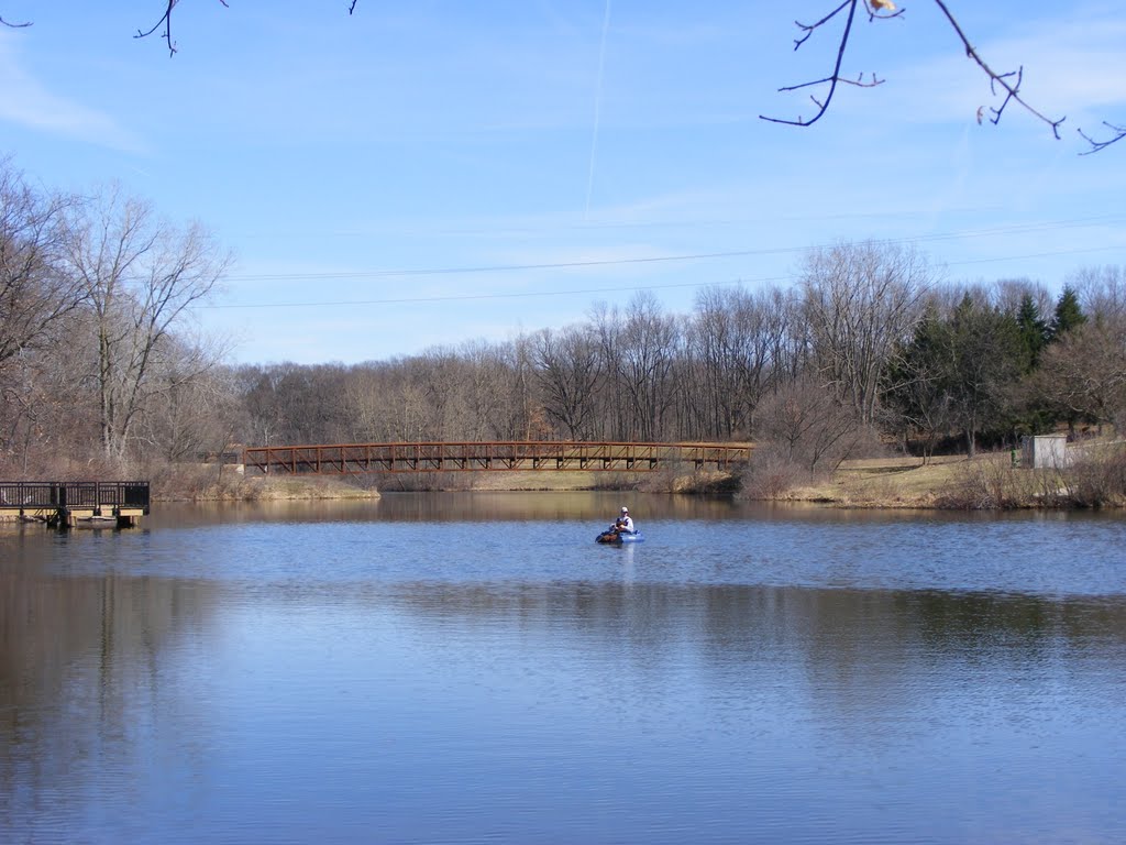 Spring view of Spring Valley Park, Kalamazoo, MI