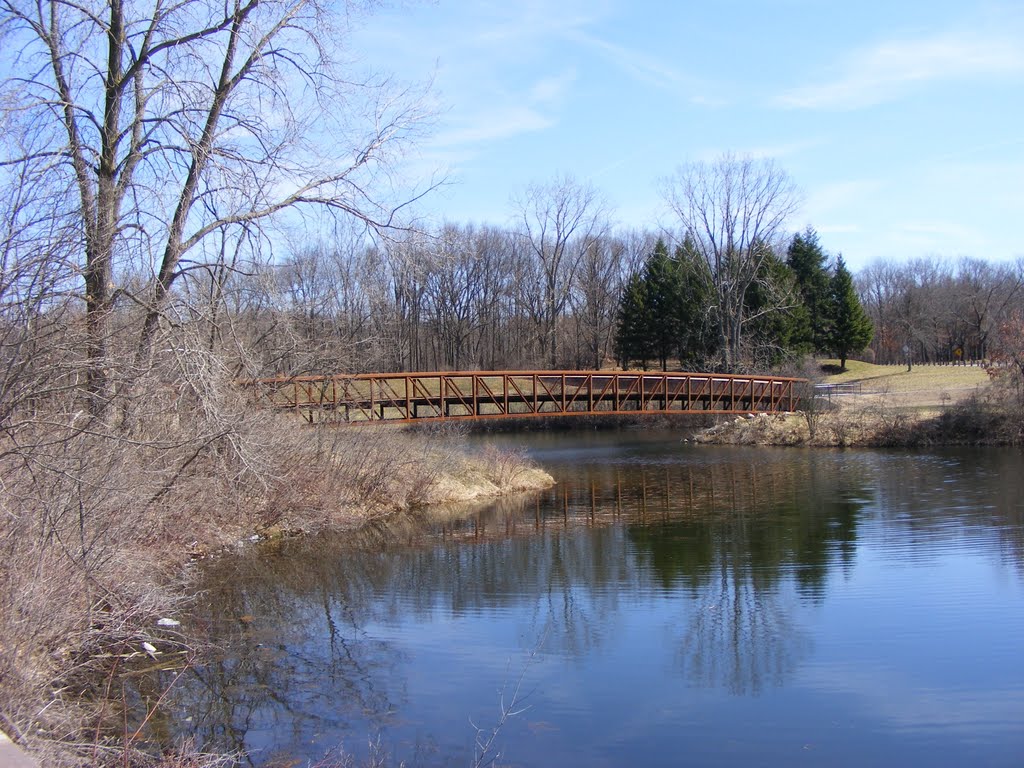 Spring view of Spring Valley Park, Kalamazoo, MI