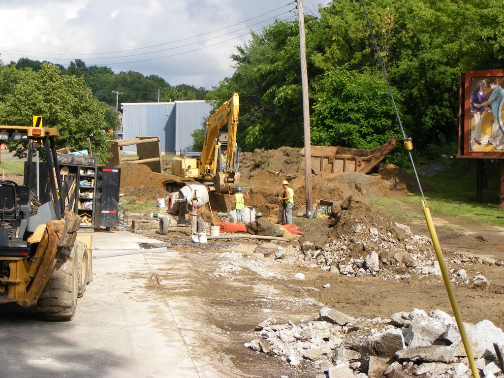 Construction on Railroad Viaduct Underpass on M-43 in Kalamazoo, MI