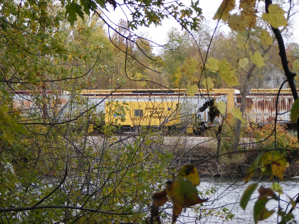 Grand Elk Caboose in Botsford Yard, Kalamazoo, MI