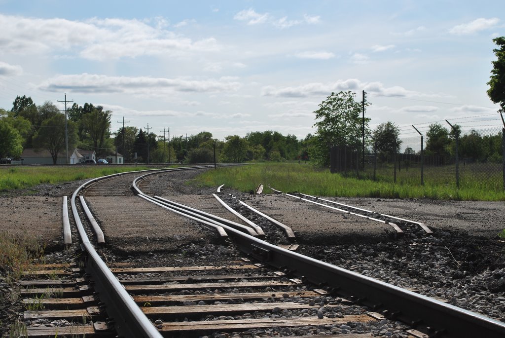 The remains of an old railway line