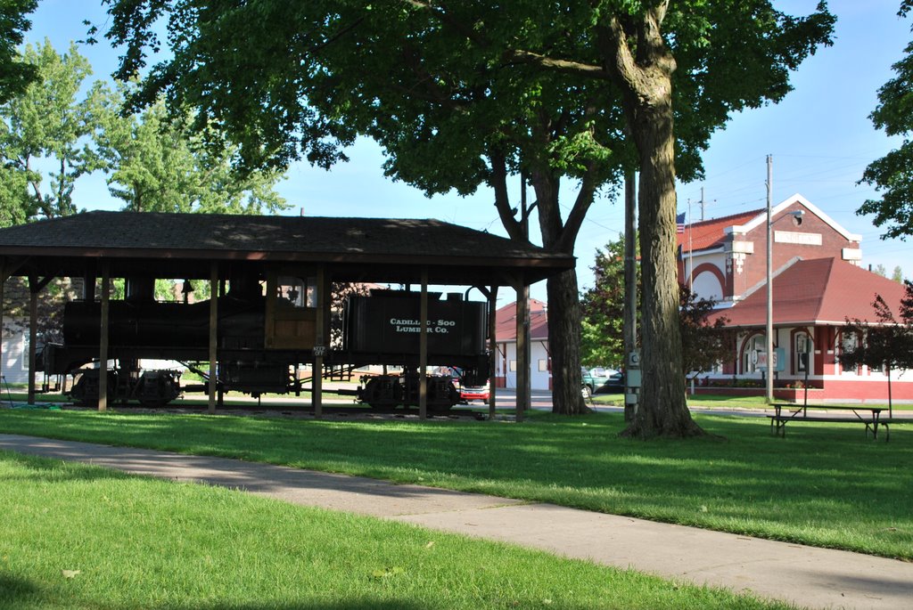 Shay train and old depot