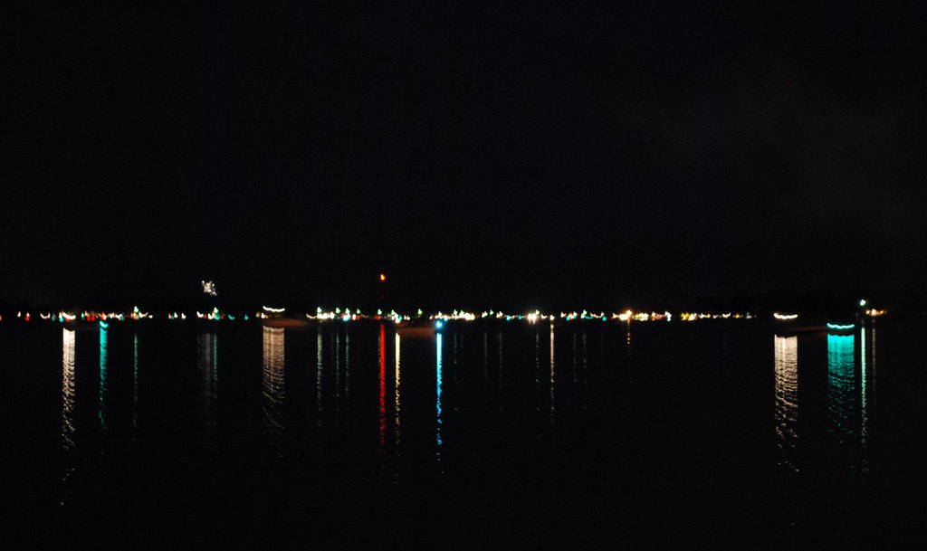 Lake Cadillac at night