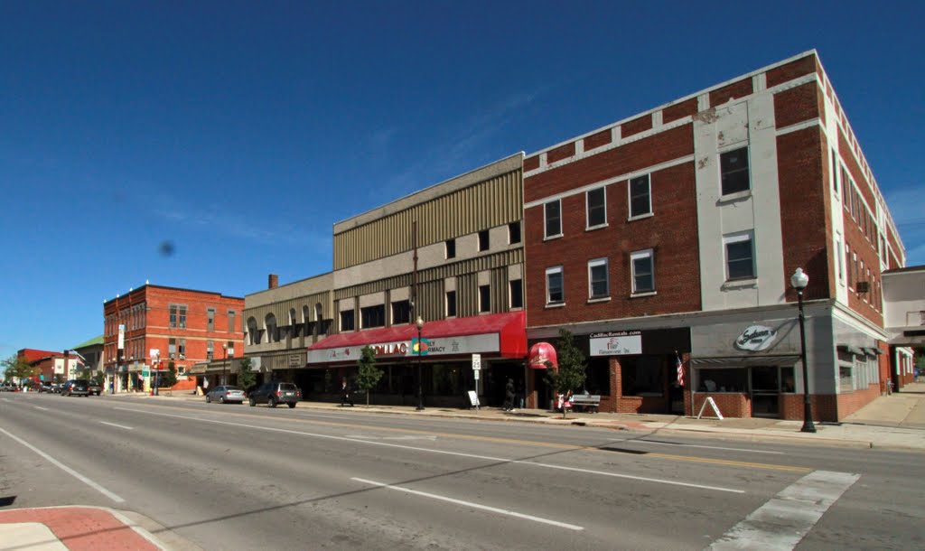 Downtown Cadillac, MI, October 2011