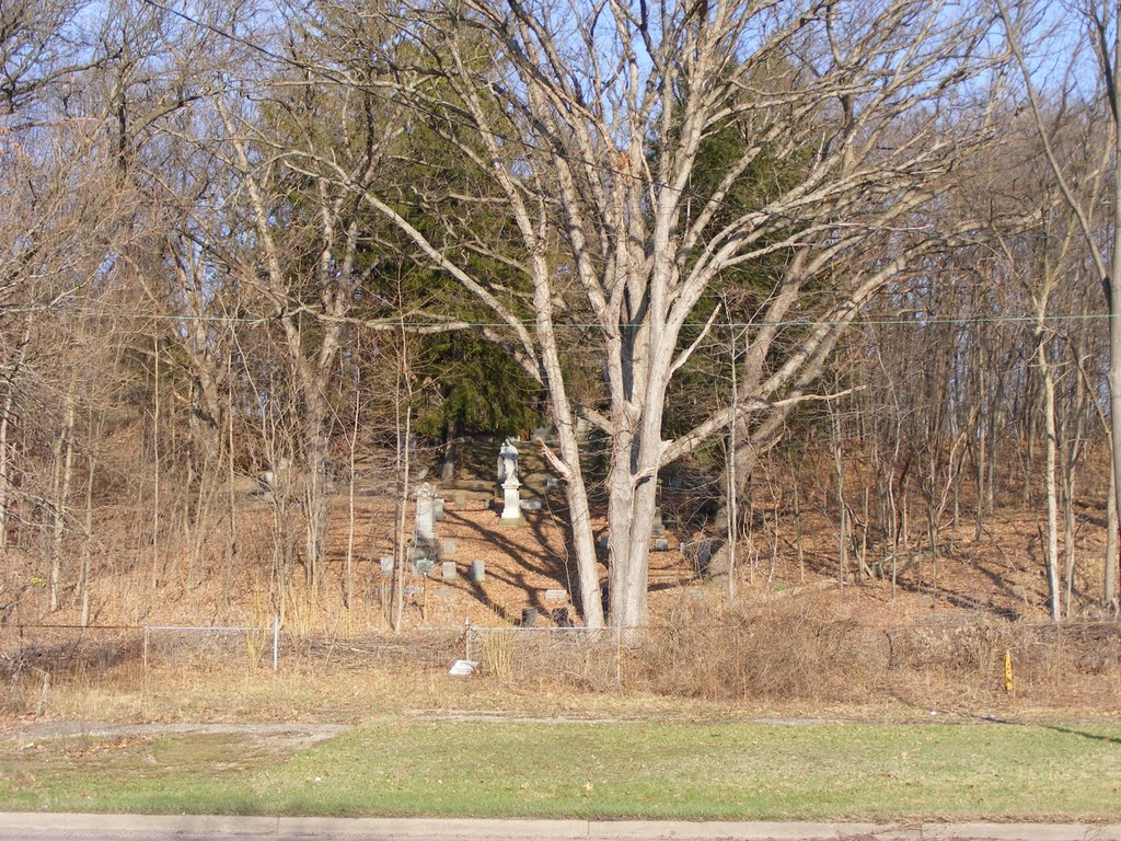 Mt Olivet Cemetery - View from Riverview Drive, Kalamazoo, MI