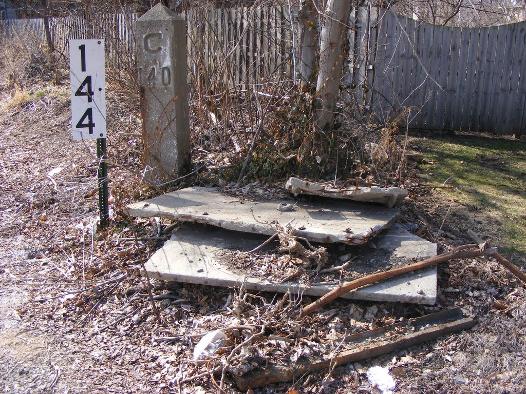 Mile Post 144 along the Chicago - Kalamazoo - Detroit MC / NYC / Amtrak Main Line in Kalamazoo, MI