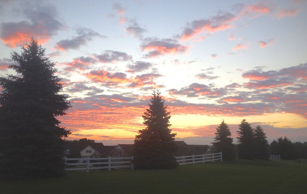 Summer sunrise in Byron Center