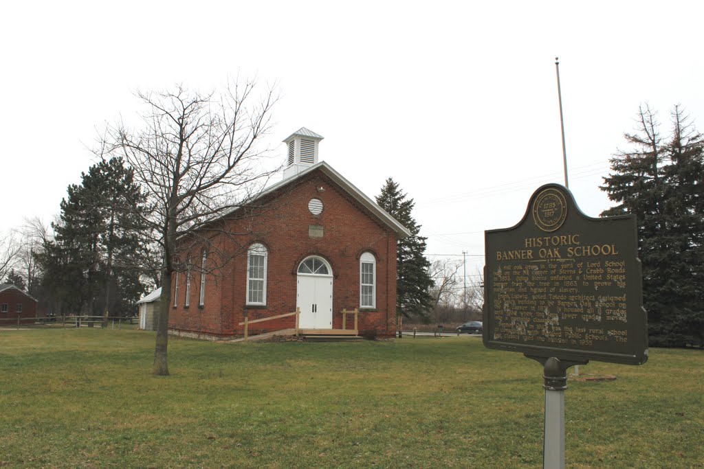 Banner Oak School Historic Site,  1871, 25 East Sterns Road, Bedford Township, Michigan