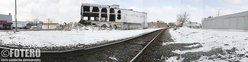 Burned out building, Lansing MI
