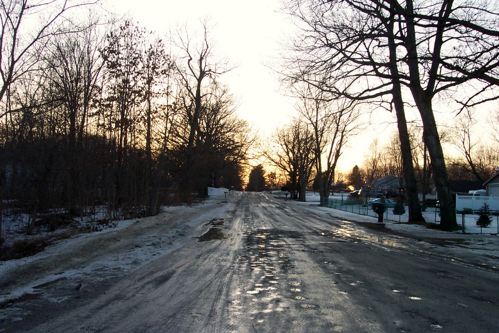 Snow melting, Farrand Road