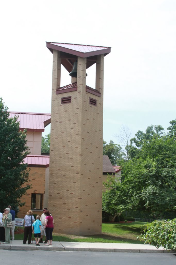 New Church Bell Tower at St. Charles and Helena Catholic Church, Clio, MI, August 2011