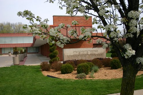 Grace A. Dow Memorial Library Sign