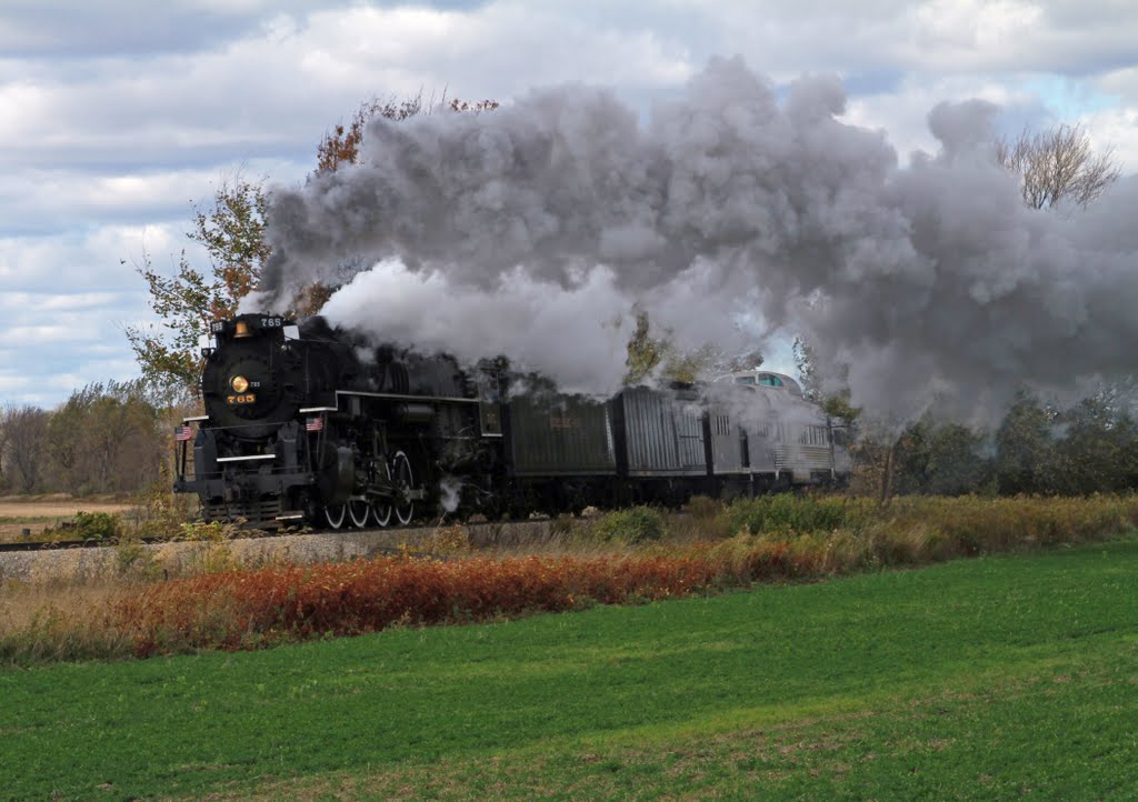 NKP 765 heading for Owosso, MI, October 2011