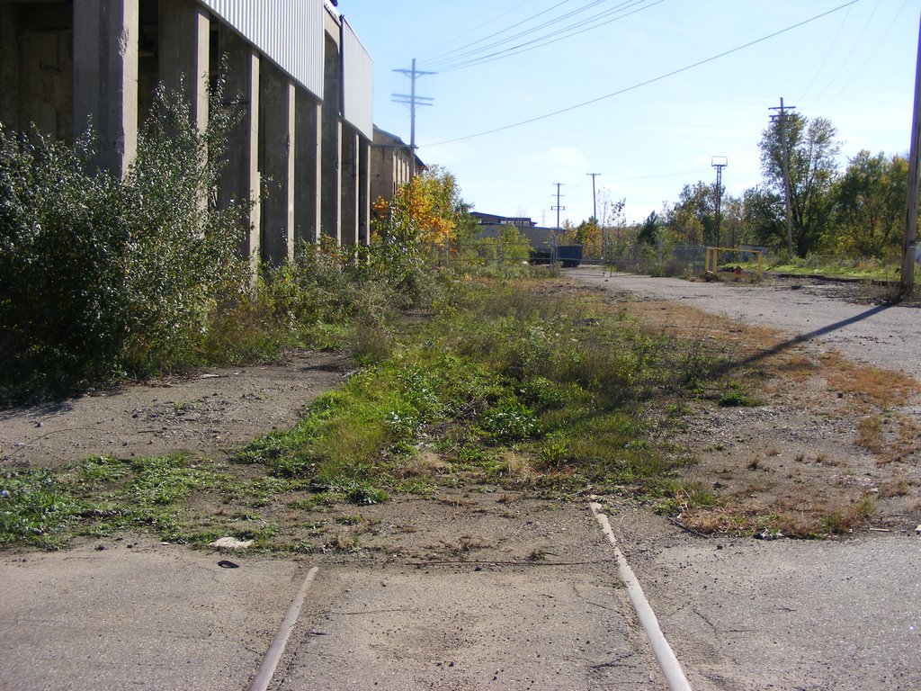 Former CK&S ROW / KVP spur looking South at Hercules Avenue, Parchment, MI