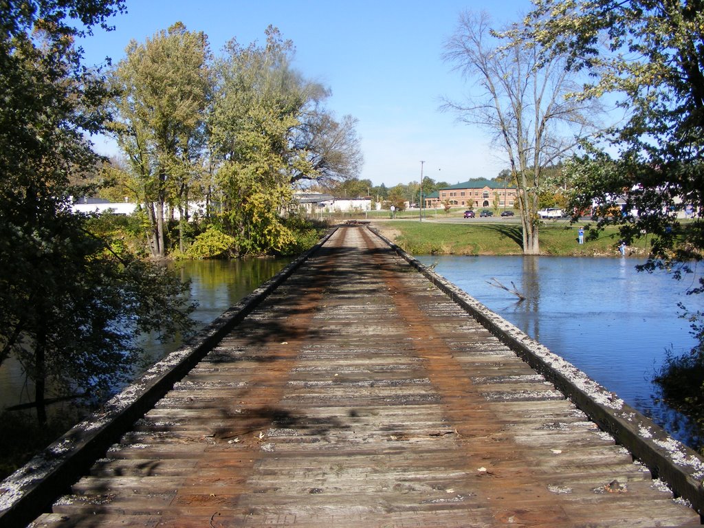 Former CK&S ROW Bridge over the Kalamazoo River view from the South, Parchment, MI