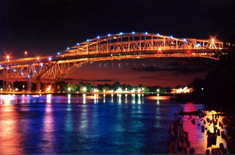 Blue Water Bridges @ Night