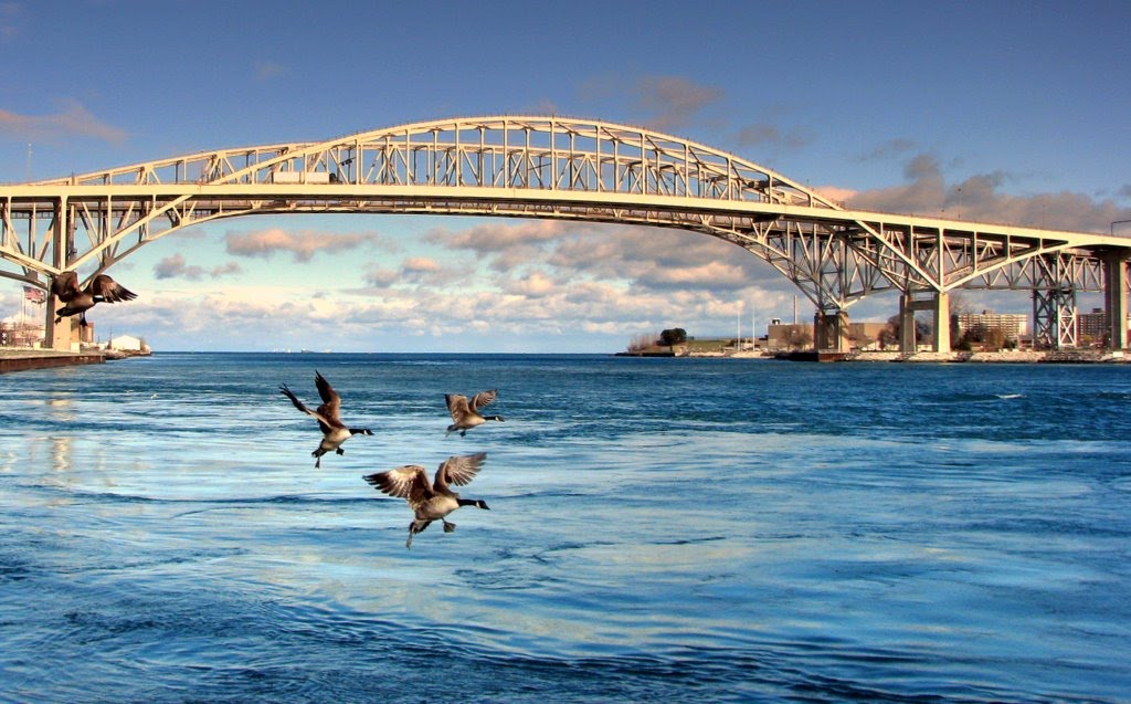 Blue Water Bridge on a November Day