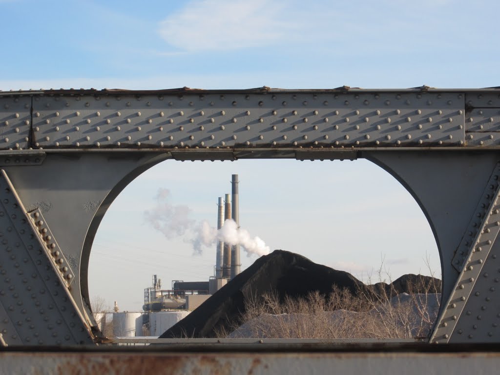 Framing Detroit industry under blue sky