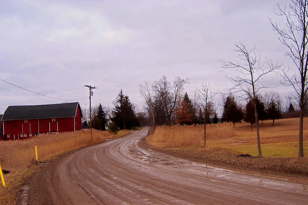 Where 11 Mile Rd turns into Dixboro Rd