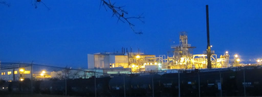BASF at dusk