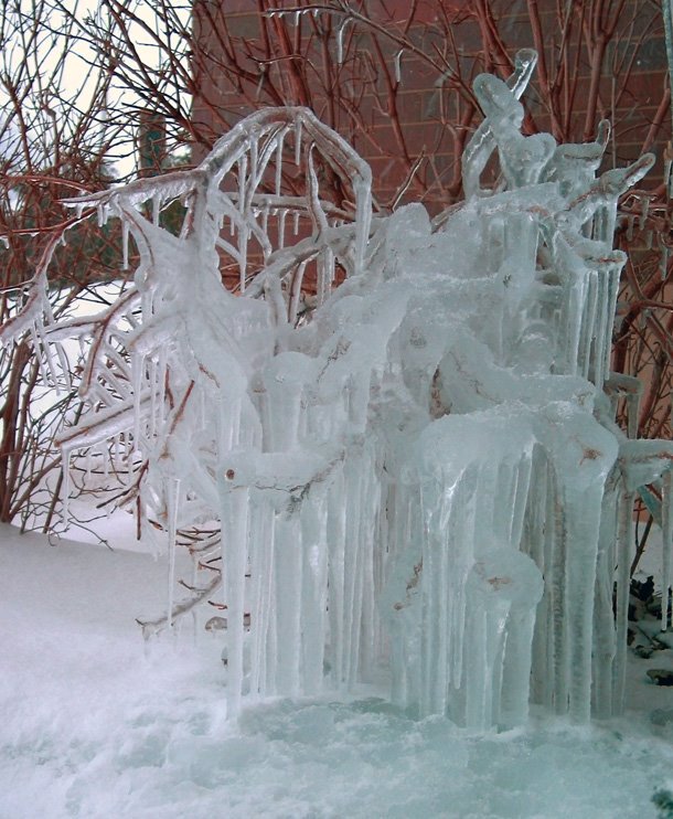 When ice spontaneously forms a pentagram, its cold as hell!