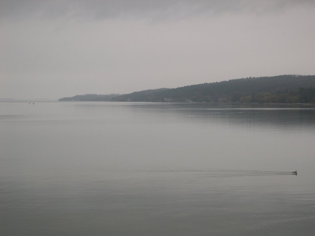 Misty morning in Traverse City -- from the Bayshore Resort