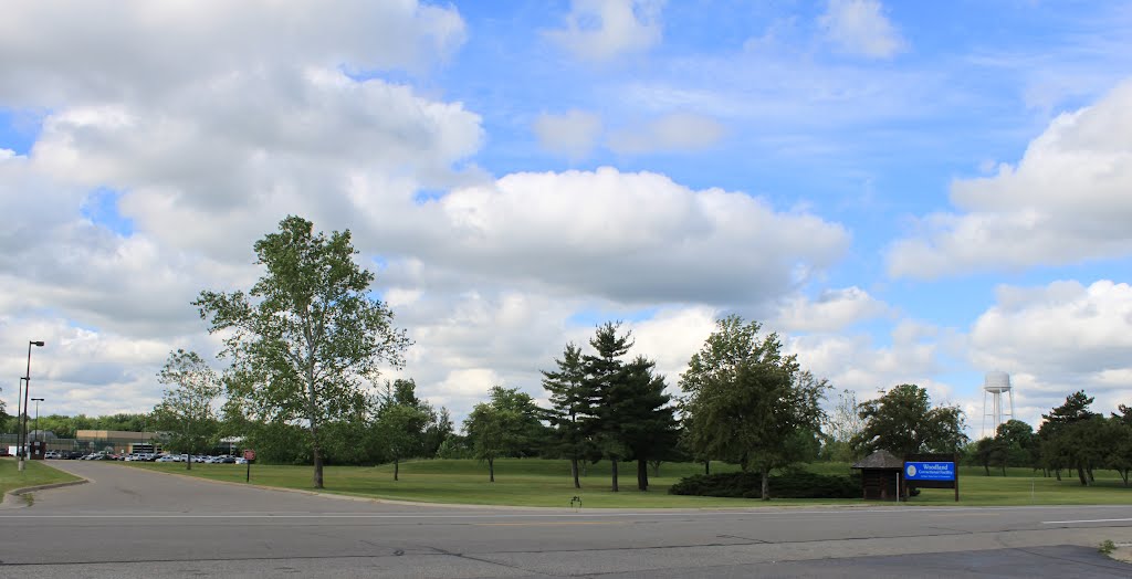 Woodland Center Correctional Facility Entrance, 9036 East M-36 (Nine Mile Road),  Green Oak Township (Whitmore Lake), Michigan.