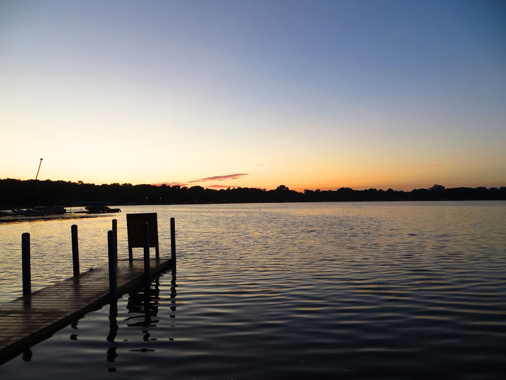 Whitmore Lake public access at sunrise