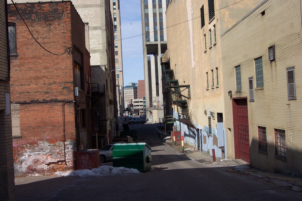 Brush Alley, downtown Flint