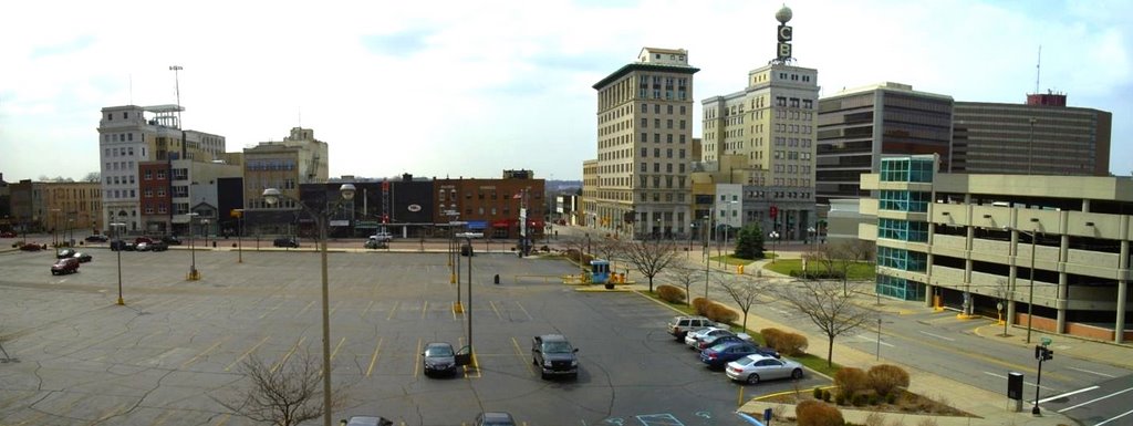 Panorama of Downtown Flint Michigan