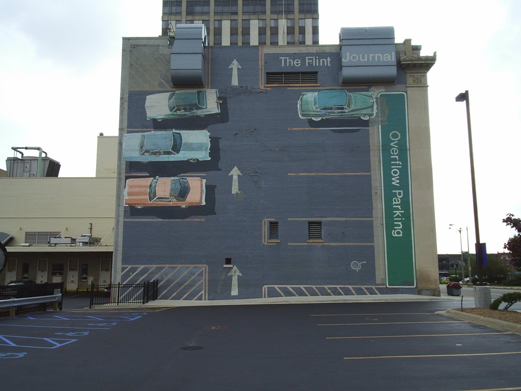 The Flint Journal Overflow Parking Mural, Flint, Michigan