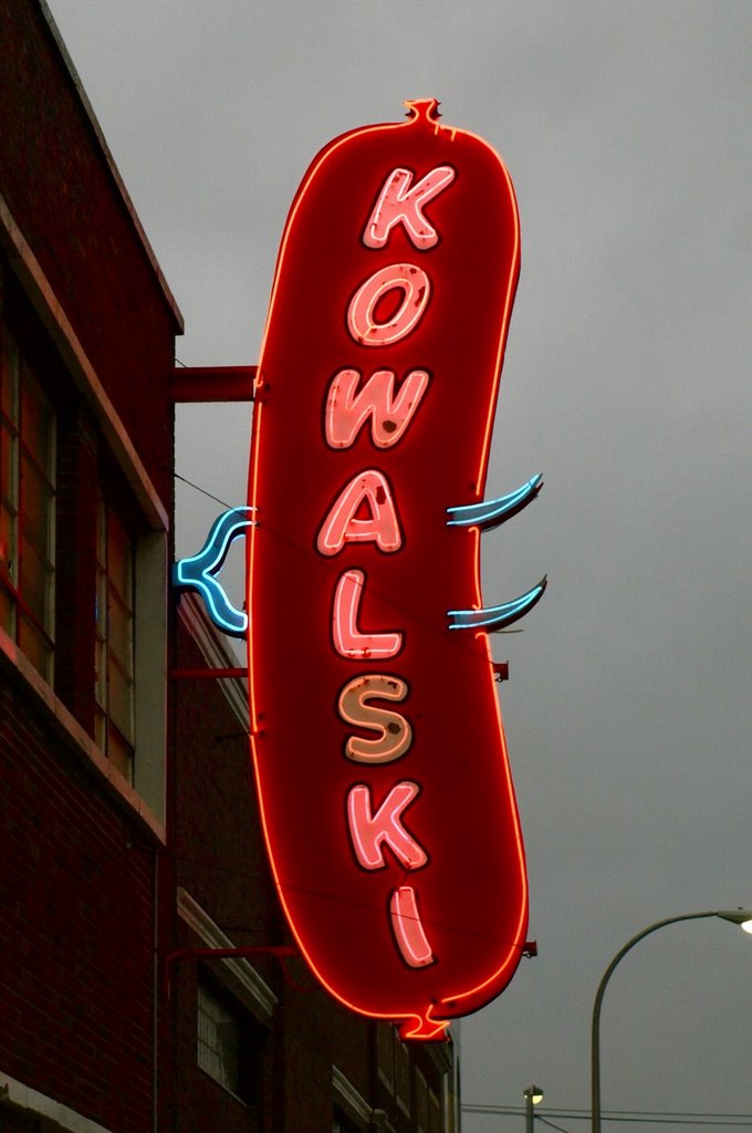 Giant Neon Bratwurst