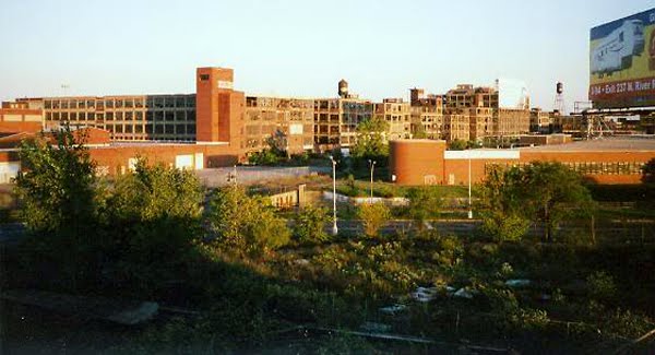 view of Packard from Gemmer Steering Plant watertower, 2005