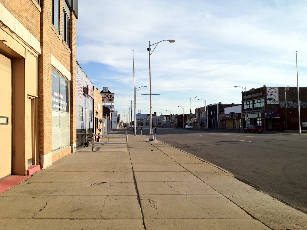 North end of Joseph Campau looking South
