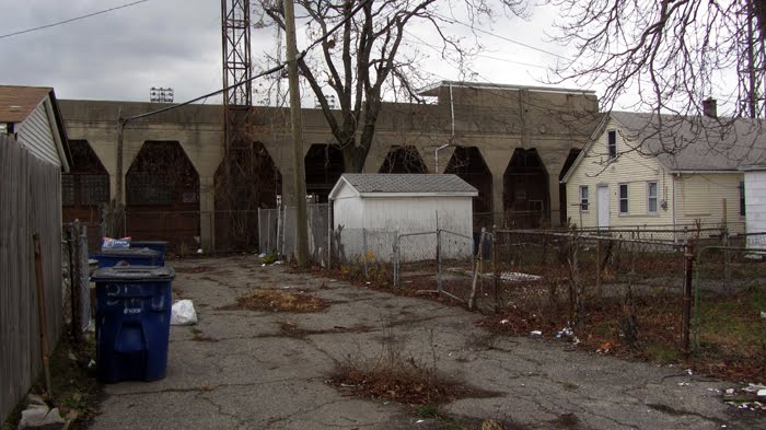 Behind Keyworth Stadium