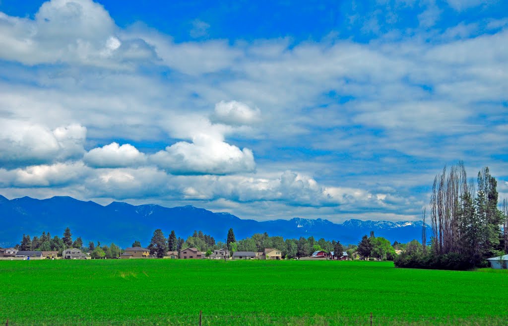 Returning to Kalispell from Glacier National Park (West Glacier), Montana