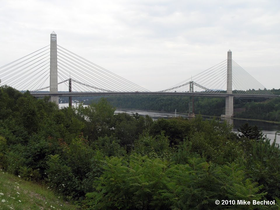 Penobscot Narrows Bridge (Completed 2006) & Waldo-Hancock Bridge (1931)