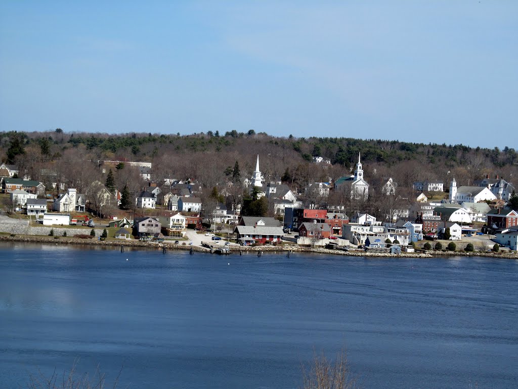 Bucksport, Maine. View from Fort Knox State Historic Site.