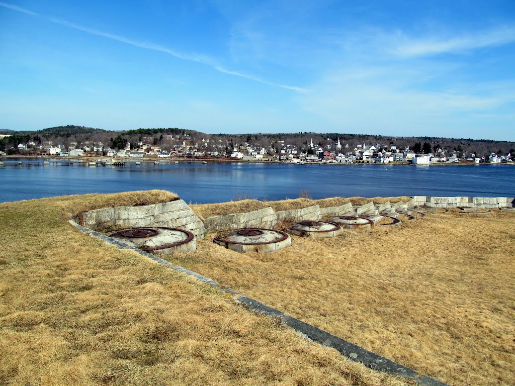Bucksport, Maine. View from Fort Knox State Historic Site.