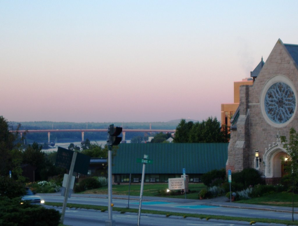 Church, River, Bridge