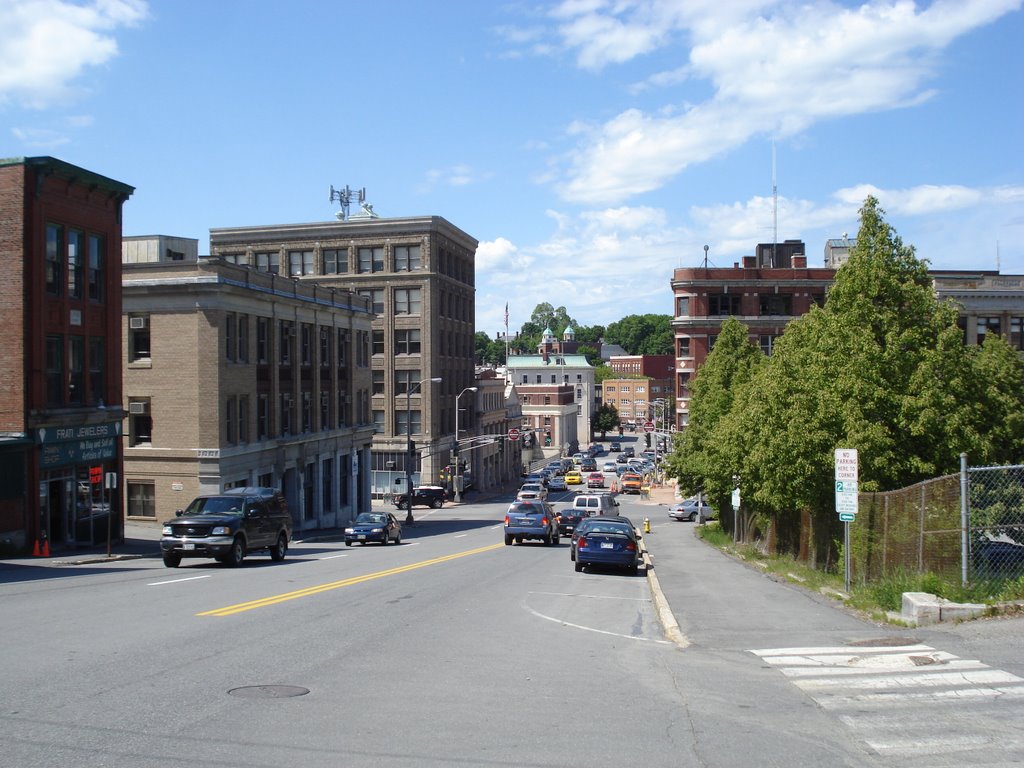 View downtown from French St