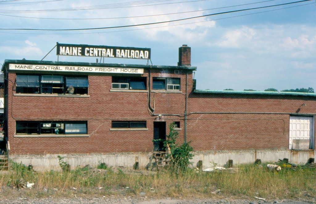 Maine Central Railroads Freight House at Bangor, ME