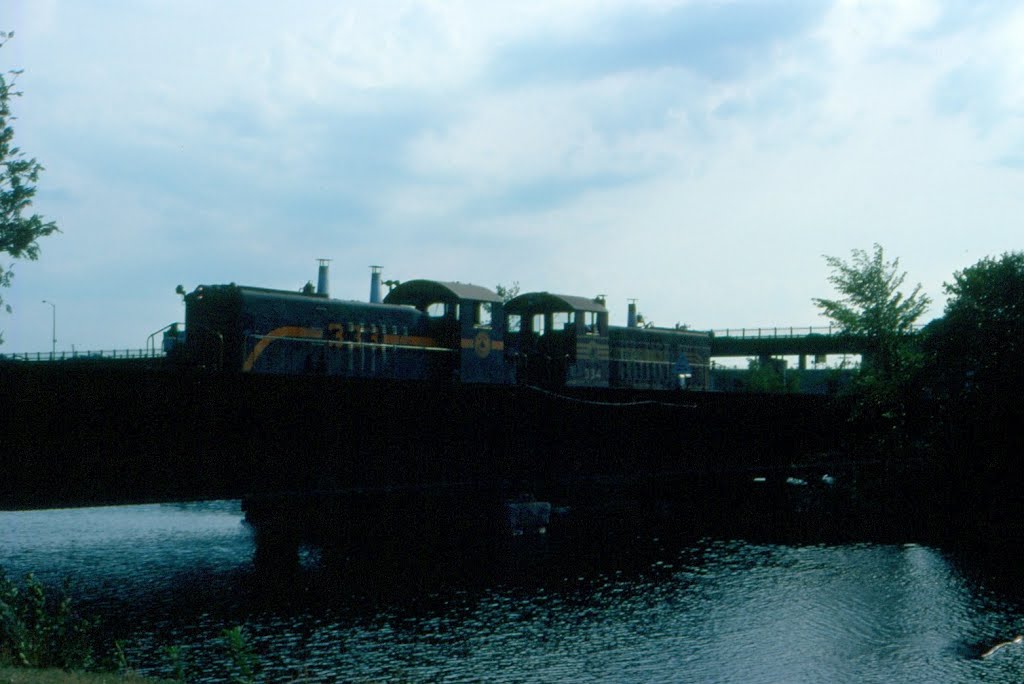 Maine Central Railroad EMD SW7 No. 333 and SW9 No. 334 at Bangor, ME