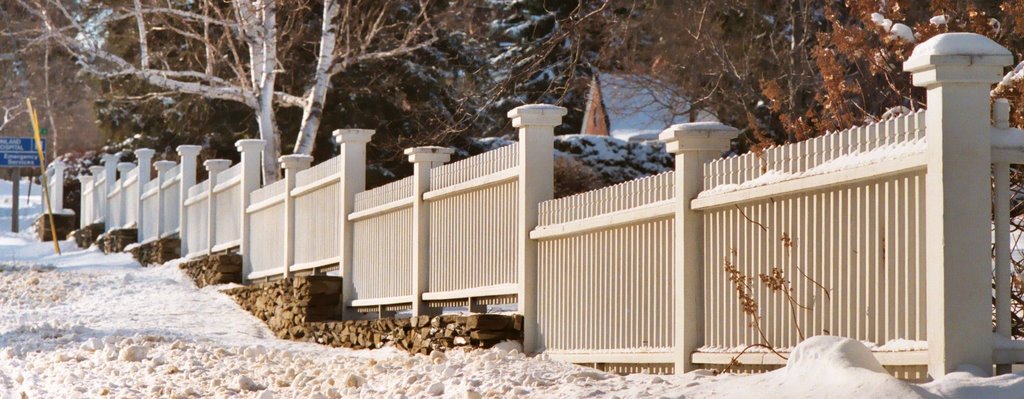 Fence in Bangor, Maine, USA