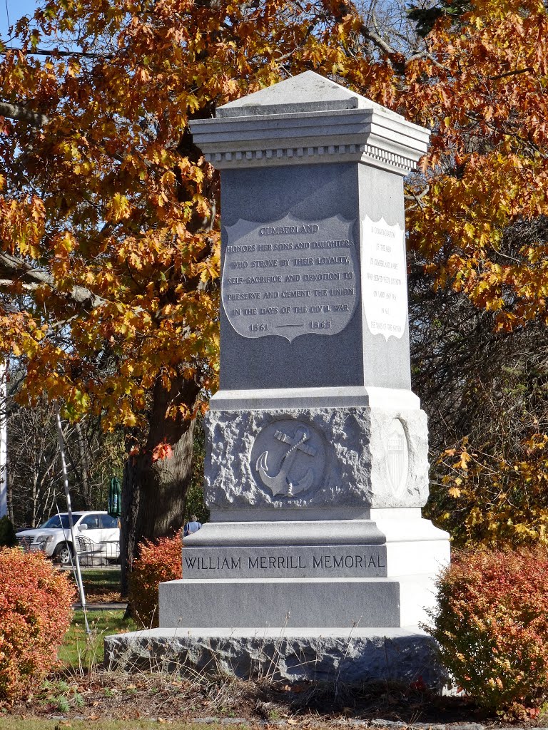 c.1928 William Merrill Memorial, Cumberland Center, Maine