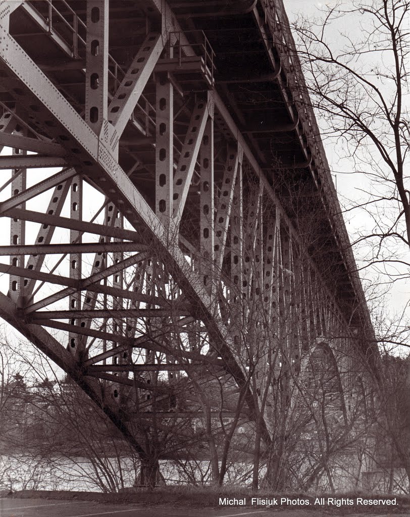 The Bridge over Kennebec River, Augusta, Maine. U.S.A.