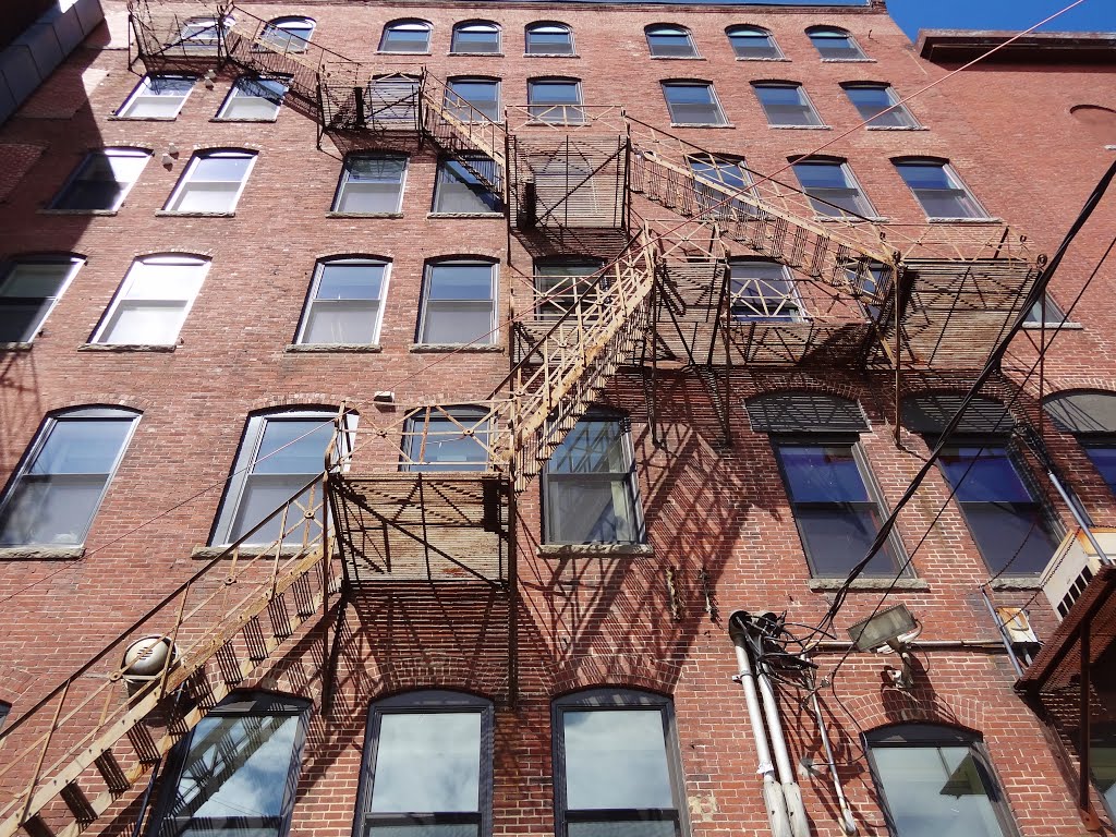 Fire escape, Augusta, Maine.
