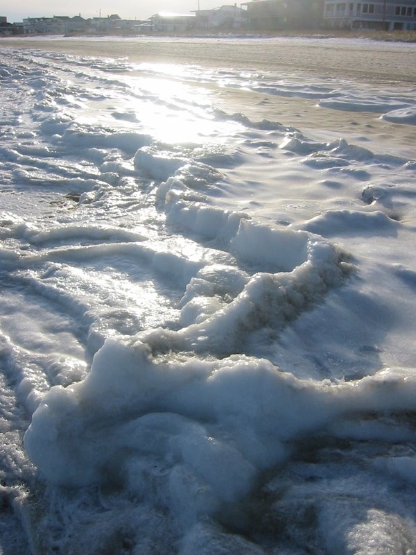 Old Orchard Beach frozen surf Feb 07