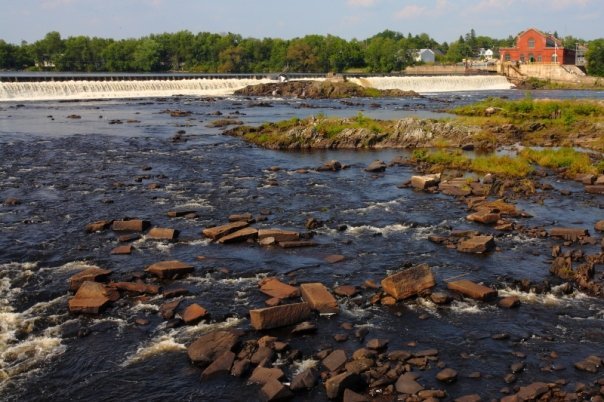 The Penobscot River in Milford, ME